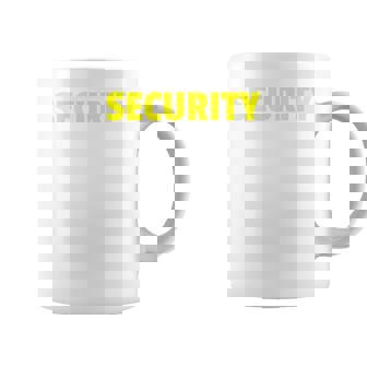 セキュリティスタッフやボディガードのためのセキュリティバックプリントデザイン コーヒーマグ - Kawaiitshirt