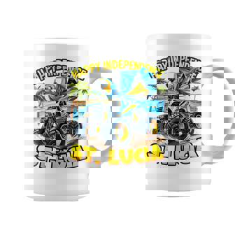 セントルシア 独立 モンスタートラックフラッグ キッズ ガールズ ティーン コーヒーマグ - Kawaiitshirt