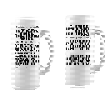 ゾンビに追われたらつまずくよおもしろいハロウィン コーヒーマグ - Kawaiitshirt