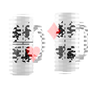 ダイヤモンド スペード ハーツ クラブ トランプスーツ ポーカー コーヒーマグ - Kawaiitshirt