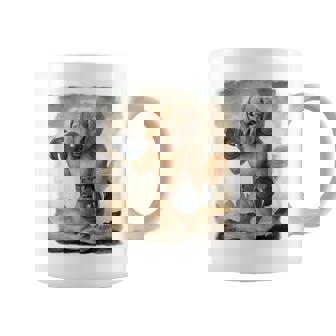 ダックスフンド 犬 筋トレ ウェイトリフティング ダンベル付き コーヒーマグ - Kawaiitshirt