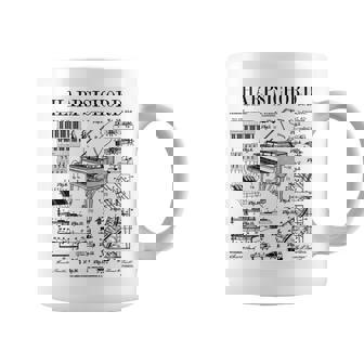 チェンバロ奏者 ヴィンテージ 特許 鍵盤 楽器 長袖tシャツ コーヒーマグ - Kawaiitshirt