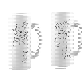 デコピンと大谷さん 手を繋ぐ コーヒーマグ - Kawaiitshirt