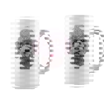 ホワイト トイプードル 犬 いぬ 顔 コーヒーマグ - Kawaiitshirt