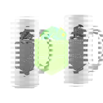 トロピカル アニマル トカゲ 爬虫類ラバー ポケット カメレオン コーヒーマグ - Kawaiitshirt