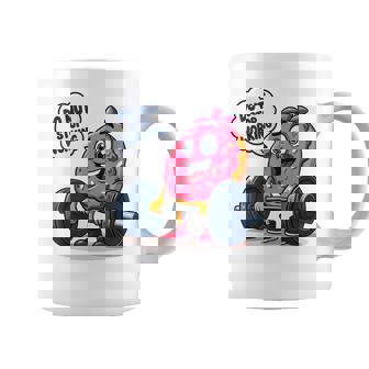 ドーナツストップワーキング ドーナツ ジム ワークアウト ウェイトリフティング 面白い コーヒーマグ - Kawaiitshirt