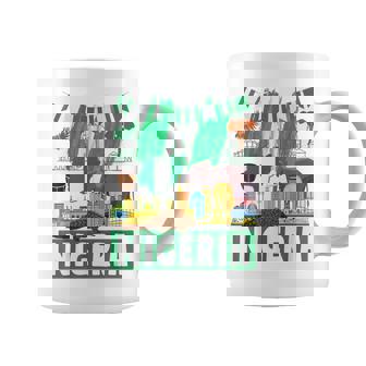 ナイジェリアの服のアイデア キッズ&ノベルティ ナイジェリア国旗 コーヒーマグ - Kawaiitshirt