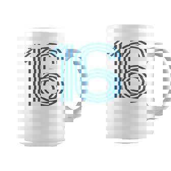 ナンバー16シャツ レトロユニフォーム ヨーロッパスタイル バックプリントジャージ コーヒーマグ - Kawaiitshirt