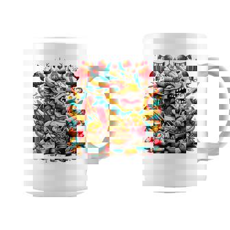 ニューイヤードラゴン ジョイフルドラゴン 旧正月のお祭り コーヒーマグ - Kawaiitshirt