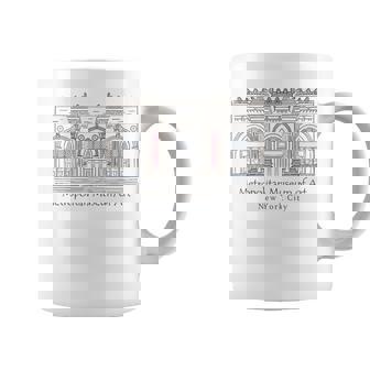 ニューヨーク、メトロポリタン美術館、アメリカ、手描き コーヒーマグ - Kawaiitshirt