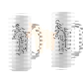 ハニワの馬 埴輪【ゆるフレンズ】歴史土器 シンプル かわいい イラスト 長袖tシャツ コーヒーマグ - Kawaiitshirt