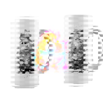 ハムスター 動物 カラフル モチーフ 抽象 アート 絵画 ハムスター コーヒーマグ - Kawaiitshirt