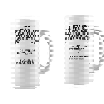ハーバード マサチューセッツ Ma ビンテージ アスレチック ブラックスポーツデザイン コーヒーマグ - Kawaiitshirt