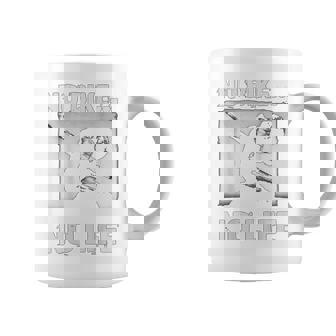 バイク愛好家とバイカーズノーバイクノーライフ背中 コーヒーマグ - Kawaiitshirt