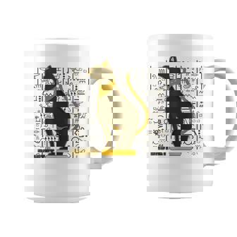 バステット 古代エジプトの猫 神 ヒエログリフ グラフィックアート愛好家 コーヒーマグ - Kawaiitshirt