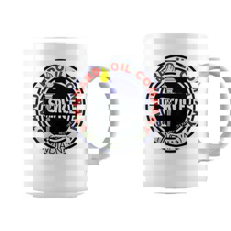 バックプリントのみ レトロ ヴィンテージ ガソリンスタンド 標準モーターオイル コーヒーマグ - Kawaiitshirt