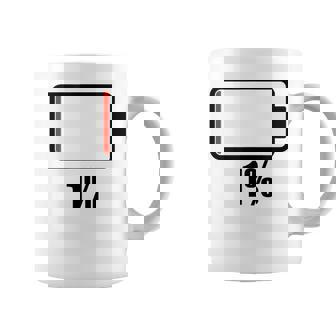 バッテリー1 1残り バッテリー切れtシャツバッテリー低 コーヒーマグ - Kawaiitshirt