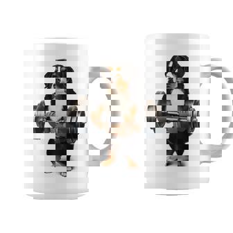 バーニーズマウンテンドッグ ウェイトリフティング フィットネスジム コーヒーマグ - Kawaiitshirt