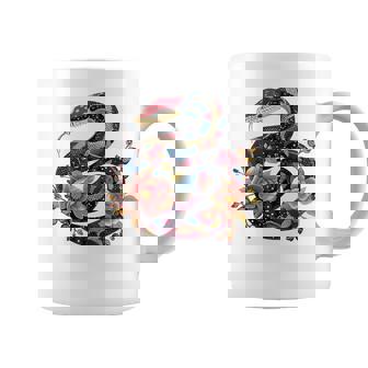 パイソン 蛇 フローラルボール パイソン タトゥーフラワー 蛇好き コーヒーマグ - Kawaiitshirt