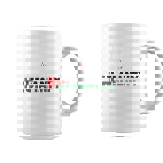 パレスチナと共に立つことは、人類のないガザに立ち向かうこと。 コーヒーマグ - Kawaiitshirt