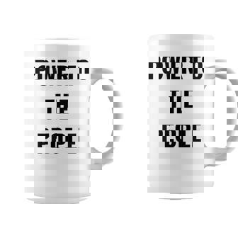 パワー・トゥ・ザ・ピープル コーヒーマグ - Kawaiitshirt
