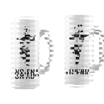 パンダ ヨガポーズ 水墨画 おもしろ 運動 和風 動物 コーヒーマグ - Kawaiitshirt