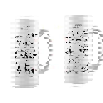 パンダヨガポーズ、パンダは異なるヨガポジションを作ります。 コーヒーマグ - Kawaiitshirt