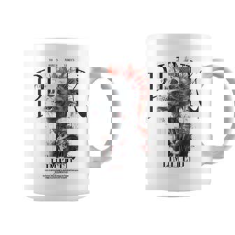 ヒップホップ ヴィンテージ エッジの効いた Y2k バックプリント ストリートウェア パンク スカル コーヒーマグ - Kawaiitshirt