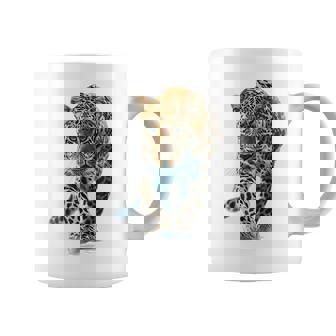 ヒョウ アニマルプリント モチーフ 描画 ポートレート ヒョウ コーヒーマグ - Kawaiitshirt