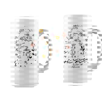 ヒ・イズ・ライゼン・フラワーズ・レインボー・ジーザス コーヒーマグ - Kawaiitshirt