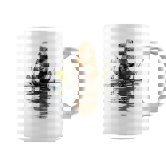 ビーバー 恋人 動物 アート イラスト グラフィック ビーバー コーヒーマグ - Kawaiitshirt