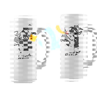 ビールとエビフライとサメ色付き コーヒーマグ - Kawaiitshirt