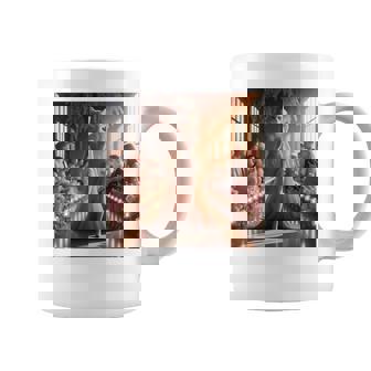 ファンタジー表彰台 美しい猫 長袖tシャツ コーヒーマグ - Kawaiitshirt