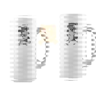 フェレット・イン・ア・ポケット ペット ファニー フェレット 長袖tシャツ コーヒーマグ - Kawaiitshirt