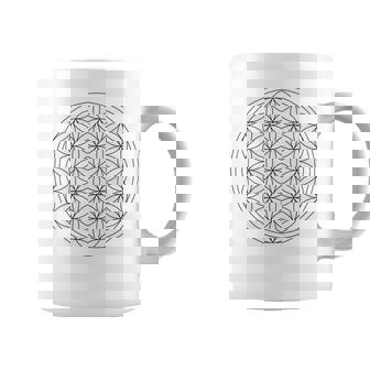 フラワー オブ ライフ 幾何学 模様 図形 シンボル スピリチュアル フラワーオブライフ コーヒーマグ - Kawaiitshirt