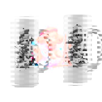 フランス パリ エッフェル塔 ファッション トイ プードル パリ 子犬 コーヒーマグ - Kawaiitshirt