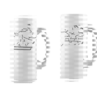 フレンチブルドッグ ヨガ 犬 Frenchie コーヒーマグ - Kawaiitshirt