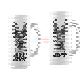 ボストン・テリア 7月4日 メリカ メンズ レディース アメリカ国旗 コーヒーマグ - Kawaiitshirt