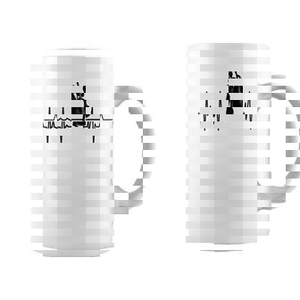 マイ・ハート・ビーツ・フォー・コントラバス・ハートビート コーヒーマグ - Kawaiitshirt