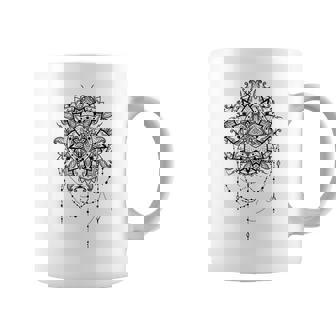 マンダラフラワー神聖幾何学フラクタルアート良い雰囲気 コーヒーマグ - Kawaiitshirt