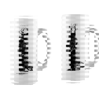 ミニマリストデザインのレッサーパンダ コーヒーマグ - Kawaiitshirt