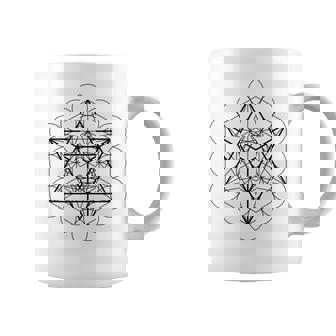 メタトロンキューブ マカバ（スターテトラヒドロン）神聖幾何学 コーヒーマグ - Kawaiitshirt