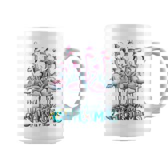 メリークリスマス フラミンゴスクワッド トロピカルスタイル 長袖tシャツ コーヒーマグ - Kawaiitshirt