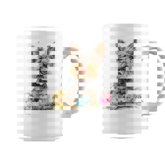 ヨーキー ヨークシャーテリア 犬種 ハッピーイースター メンズ レディース コーヒーマグ - Kawaiitshirt