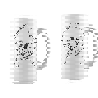 ラインアート Dad Mom Dog ビションフリーゼ コーヒーマグ - Kawaiitshirt