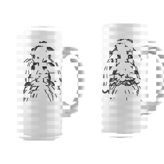 ラインアートダッドママラビット-ホーランドロップ コーヒーマグ - Kawaiitshirt