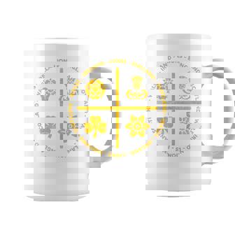 ラグビーライオンズ アイルランド イングランド ウェールズ スコットランド アイコン ゴールド コーヒーマグ - Kawaiitshirt