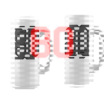 ラッキーナンバー80 クラシックカレッジアメリカン代表チームのファンプレイヤー コーヒーマグ - Kawaiitshirt