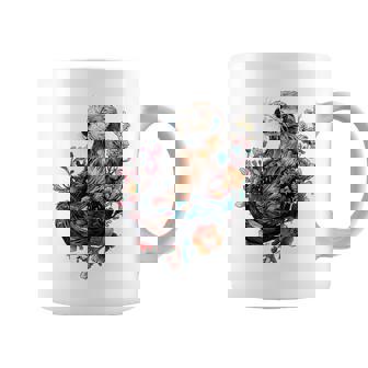 ラッコ フローラルアクセント コーヒーマグ - Kawaiitshirt