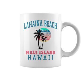 ラハイナ ビーチ マウイ ハワイ ビーチ ヤシの木 夏 ハワイアン コーヒーマグ - Kawaiitshirt